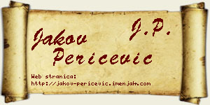 Jakov Peričević vizit kartica